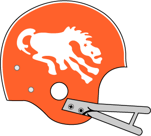 Denver Broncos 1962-1965 Helmet Logo iron on paper